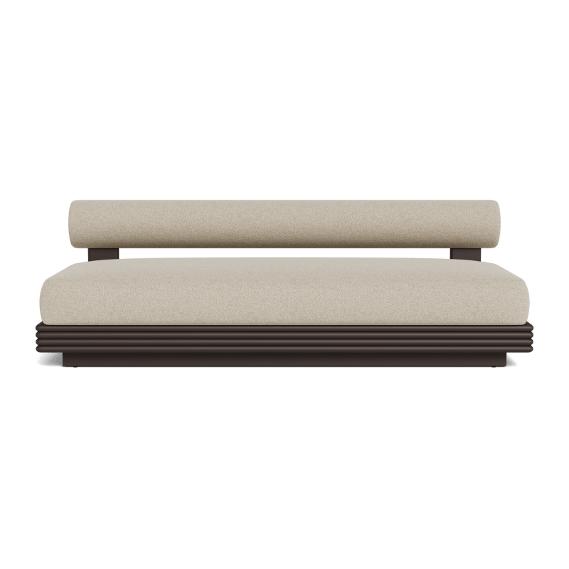 Collins Aluminum 2 Seat Armless Sofa