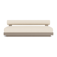 Collins Aluminum 2 Seat Armless Sofa