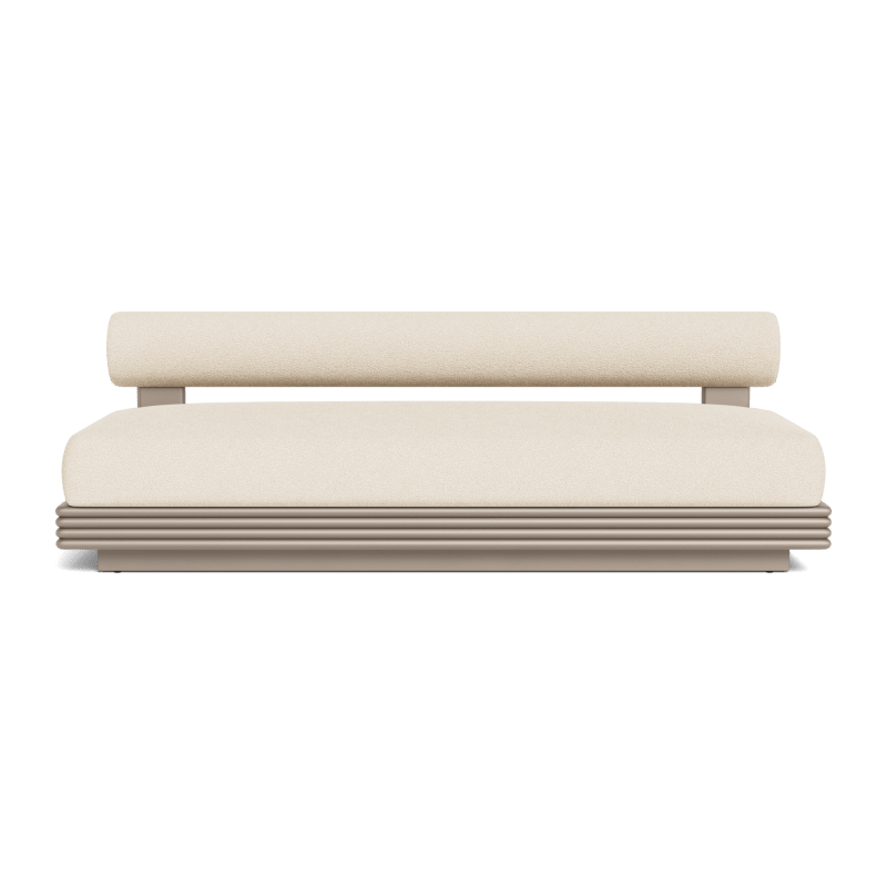 Collins Aluminum 2 Seat Armless Sofa