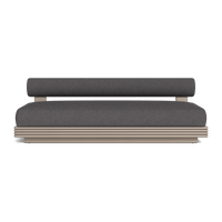 Collins Aluminum 2 Seat Armless Sofa