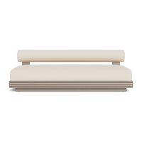 Collins Aluminum 2 Seat Armless Sofa