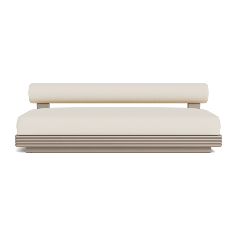 Collins Aluminum 2 Seat Armless Sofa