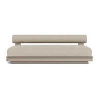 Collins Aluminum 2 Seat Armless Sofa