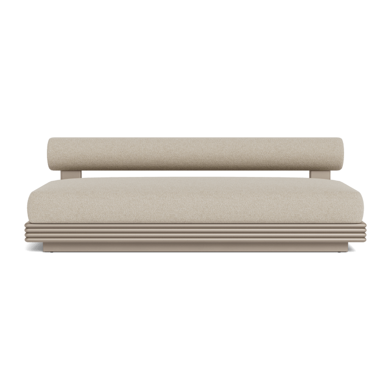 Collins Aluminum 2 Seat Armless Sofa