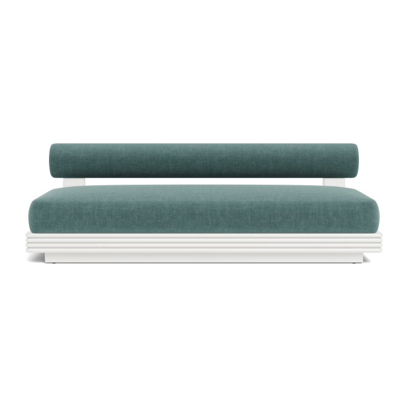 Collins Aluminum 2 Seat Armless Sofa