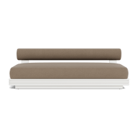 Collins Aluminum 2 Seat Armless Sofa