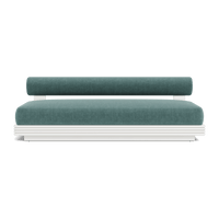 Collins Aluminum 2 Seat Armless Sofa