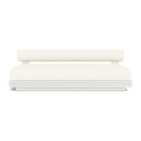 Collins Aluminum 2 Seat Armless Sofa