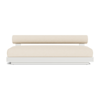 Collins Aluminum 2 Seat Armless Sofa