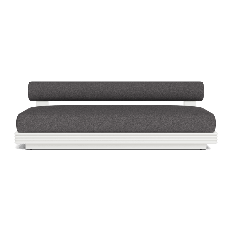 Collins Aluminum 2 Seat Armless Sofa