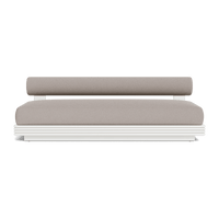 Collins Aluminum 2 Seat Armless Sofa