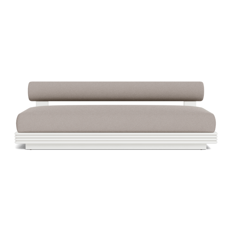 Collins Aluminum 2 Seat Armless Sofa