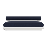Collins Aluminum 2 Seat Armless Sofa