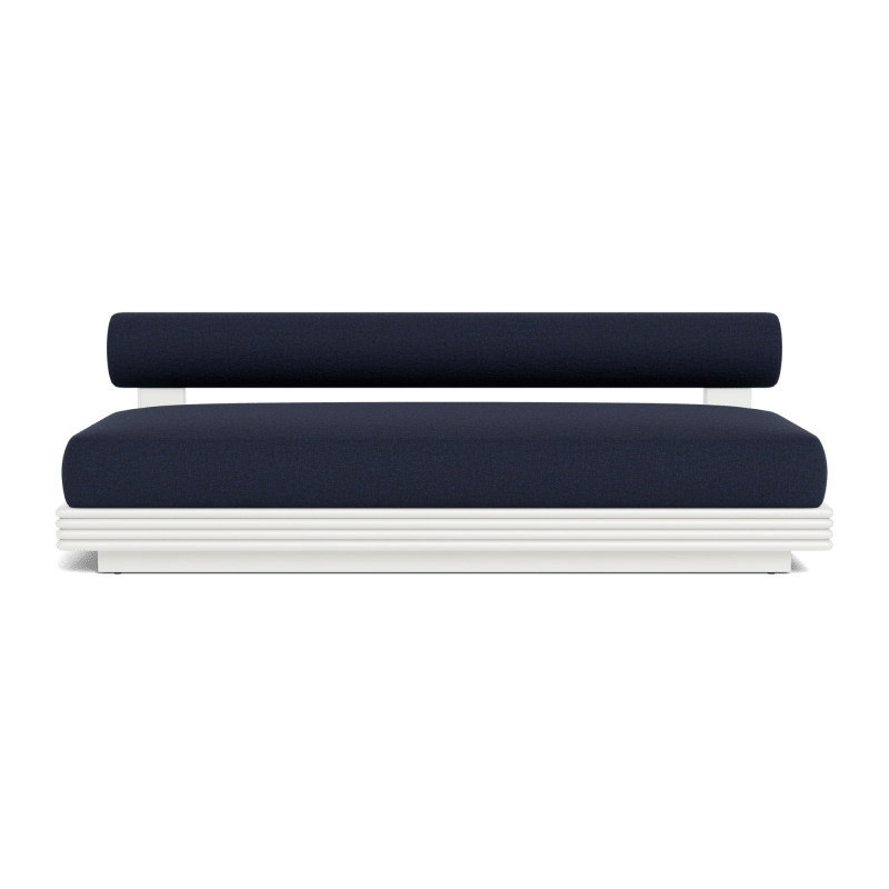 Collins Aluminum 2 Seat Armless Sofa