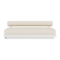 Collins Aluminum 2 Seat Armless Sofa