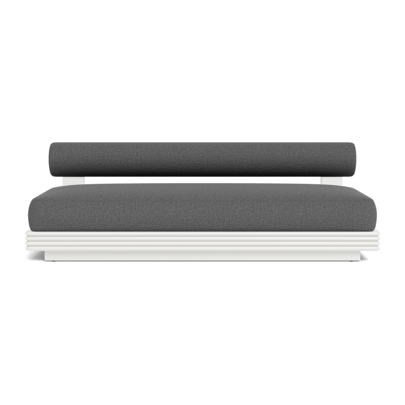 Collins Aluminum 2 Seat Armless Sofa