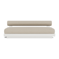 Collins Aluminum 2 Seat Armless Sofa