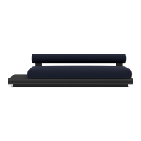 Collins Aluminum 3 Seat Armless Sofa + Table Left