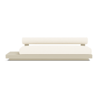 Collins Aluminum 3 Seat Armless Sofa + Table Left