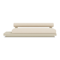 Collins Aluminum 3 Seat Armless Sofa + Table Left