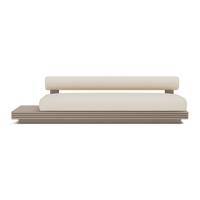 Collins Aluminum 3 Seat Armless Sofa + Table Left