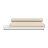 Collins Aluminum 3 Seat Armless Sofa + Table Left