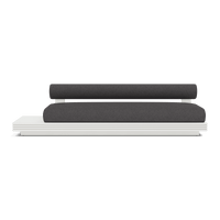 Collins Aluminum 3 Seat Armless Sofa + Table Left