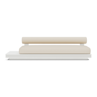 Collins Aluminum 3 Seat Armless Sofa + Table Left