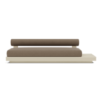 Collins Aluminum 3 Seat Armless Sofa + Table Right