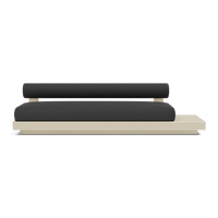 Collins Aluminum 3 Seat Armless Sofa + Table Right