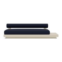 Collins Aluminum 3 Seat Armless Sofa + Table Right