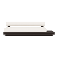 Collins Aluminum 3 Seat Armless Sofa + Table Right