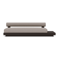 Collins Aluminum 3 Seat Armless Sofa + Table Right