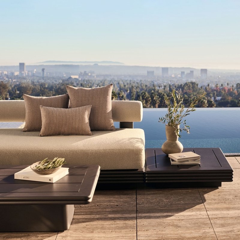 Collins Aluminum Coffee Table