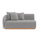 Como 2 Seat 1 Arm Left | Sealed Teak Natural, Altona Dove,