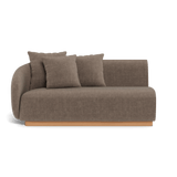 Como 2 Seat 1 Arm Left | Sealed Teak Natural, Altona Mink,