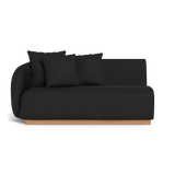 Como 2 Seat 1 Arm Left | Sealed Teak Natural, Copacabana Midnight,