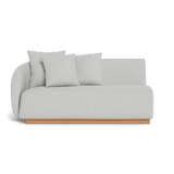 Como 2 Seat 1 Arm Left | Sealed Teak Natural, Copacabana Sand,