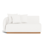 Como 2 Seat 1 Arm Left | Sealed Teak Natural, Monterey Chalk,