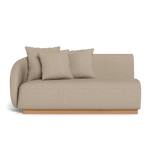 Como 2 Seat 1 Arm Left | Sealed Teak Natural, Monterey Sand,