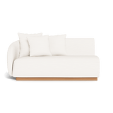 Como 2 Seat 1 Arm Left | Sealed Teak Natural, Panama Blanco,