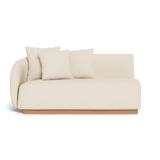 Como 2 Seat 1 Arm Left | Sealed Teak Natural, Riviera Sand,