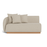 Como 2 Seat 1 Arm Left | Sealed Teak Natural, Siesta Taupe,