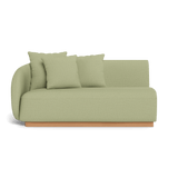 Como 2 Seat 1 Arm Left | Sealed Teak Natural, Stirling Sage,