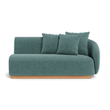 Como 2 Seat 1 Arm Right | Sealed Teak Natural, Altona Dew,