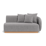 Como 2 Seat 1 Arm Right | Sealed Teak Natural, Altona Dove,