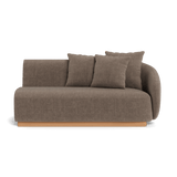 Como 2 Seat 1 Arm Right | Sealed Teak Natural, Altona Mink,