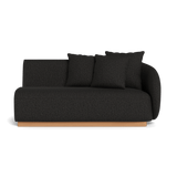 Como 2 Seat 1 Arm Right | Sealed Teak Natural, Copacabana Midnight,