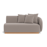 Como 2 Seat 1 Arm Right | Sealed Teak Natural, Marley Chinchilla,