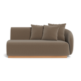 Como 2 Seat 1 Arm Right | Sealed Teak Natural, Marley Mink,